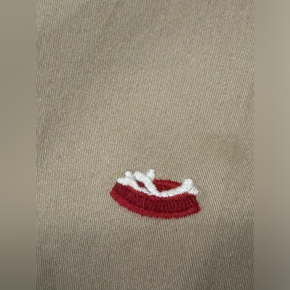 Men’s Polo Ralph Lauren Brown Embroidered Dogs Chino Stretch Shorts- 38 - Picture 4 of 14